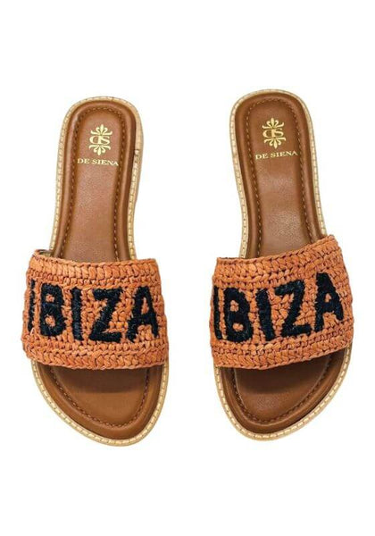 tobacco ibiza De Siena | Ibiza Raffia Tobacco Black Sandals –