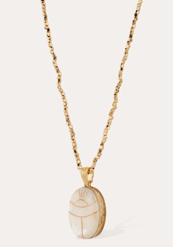Lucky Scarab Long Necklace