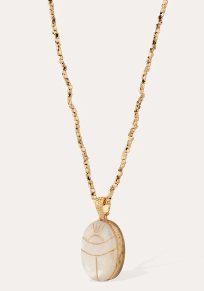 Lucky Scarab Long Necklace