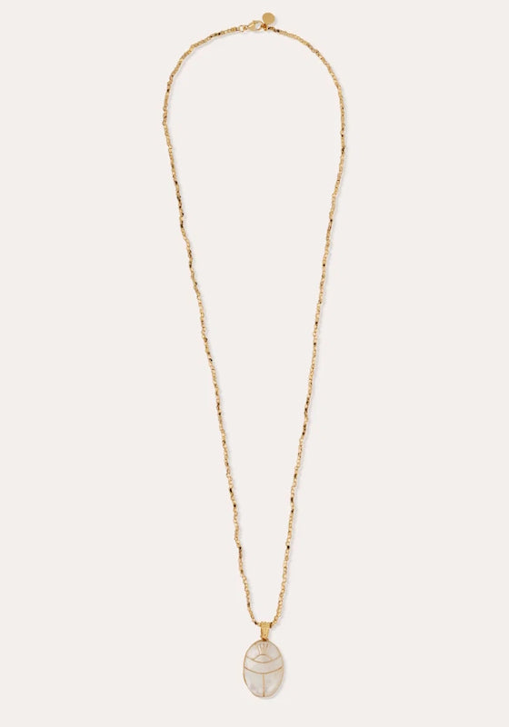 Lucky Scarab Long Necklace
