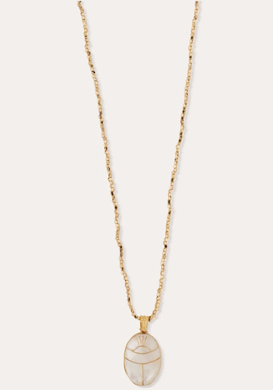 Lucky Scarab Long Necklace
