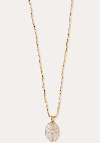 Lucky Scarab Long Necklace