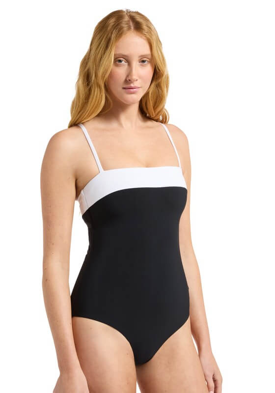 Eternal Bandeau Tank Swimsuit Black