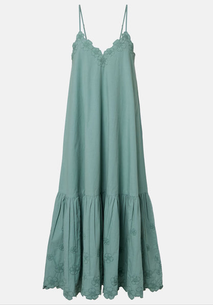 Poplin Midi Dress Cactus