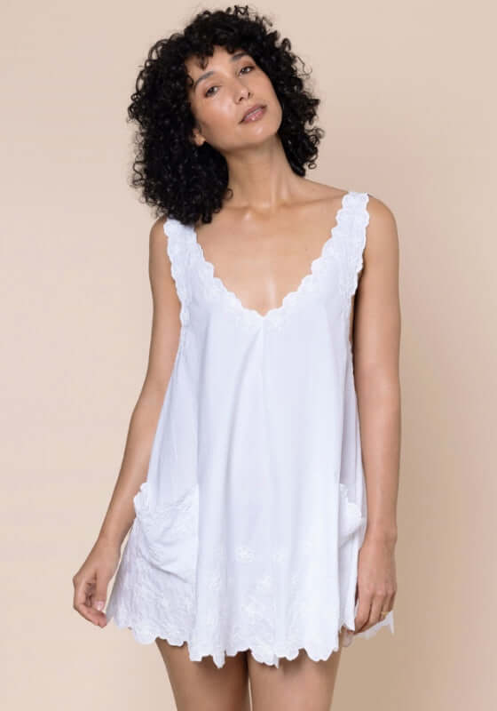 Low Back Dress White