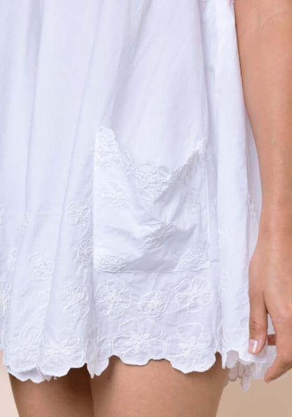 Low Back Dress White