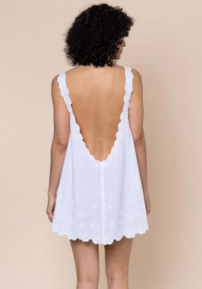 Low Back Dress White