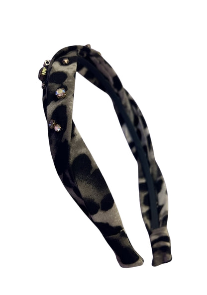 Leopard Crystal Stone Headband