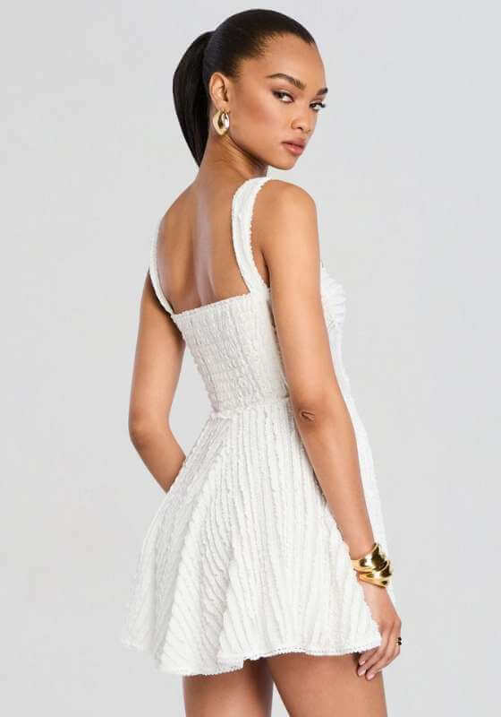 charo ruiz white mini dress Charo Ruiz Ibiza Limmey Mini Dress in White