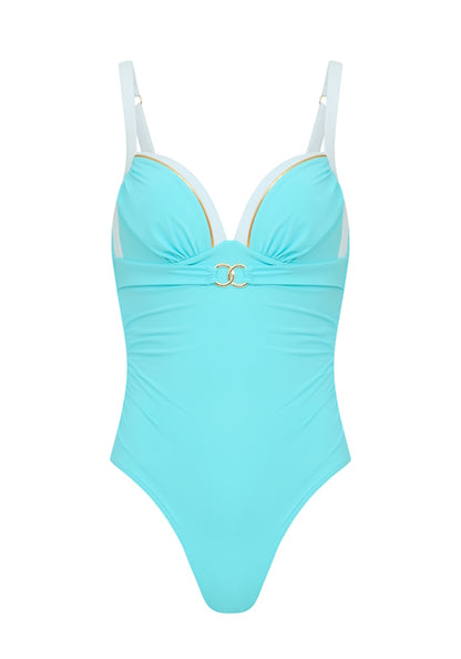 Riviera Moulded Swimsuit Aqua