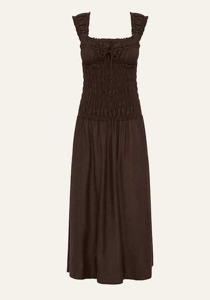Sonnet Midi Dress Pecan