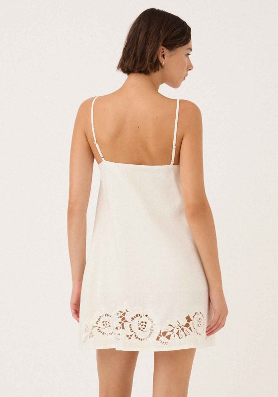 Holiday Mini Dress Gardenia