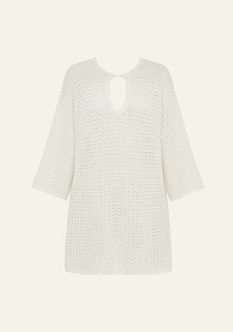 Pointelle Mini Dress
