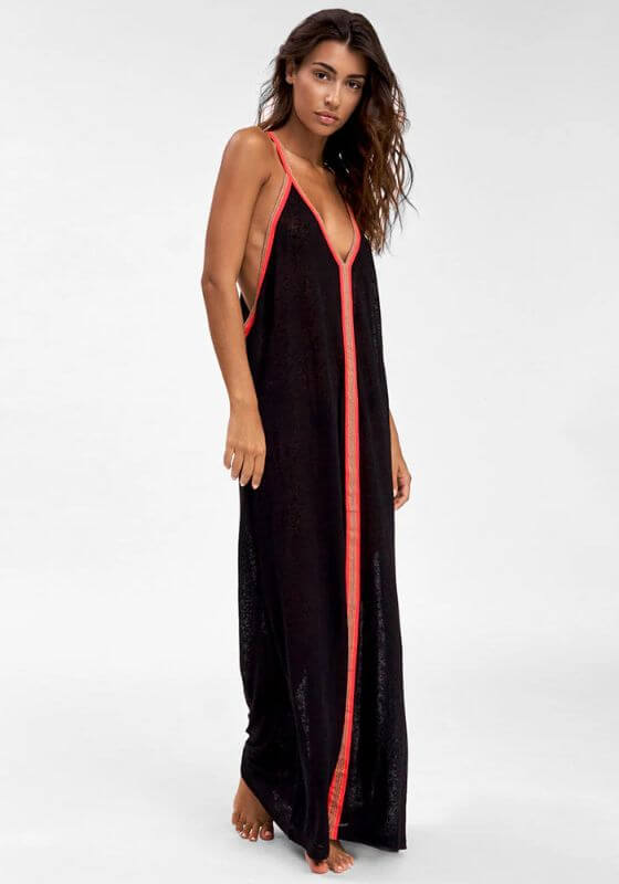 Inca Maxi Sun Dress Black