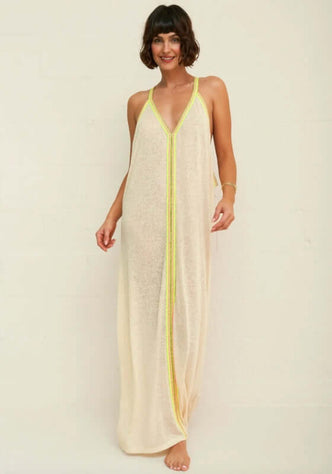 Pitusa Inca Sundress Ecru