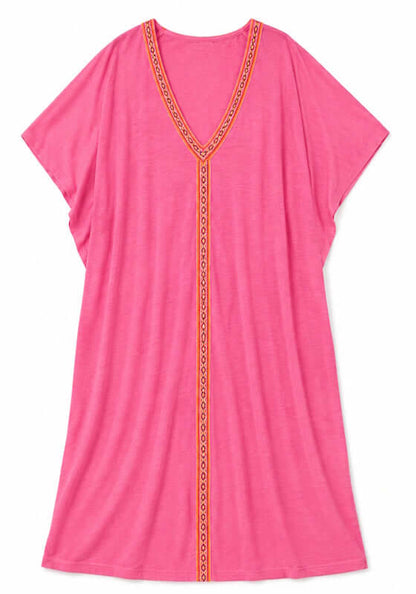 Pima Mini Abaya Kaftan Pink