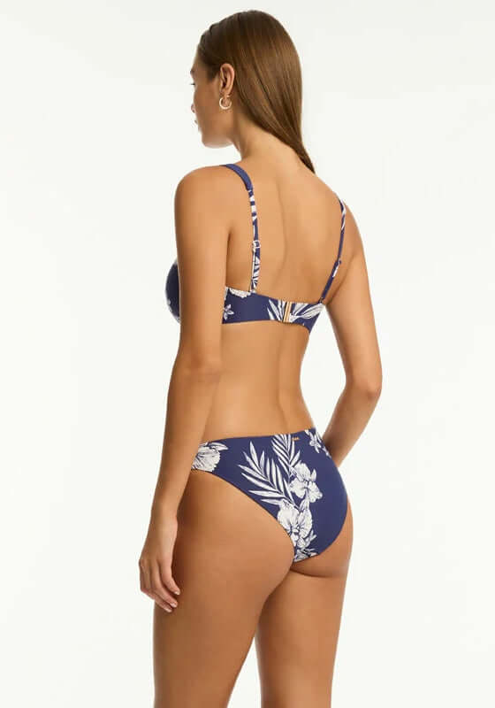 sea level navy aloha bikini bottoms