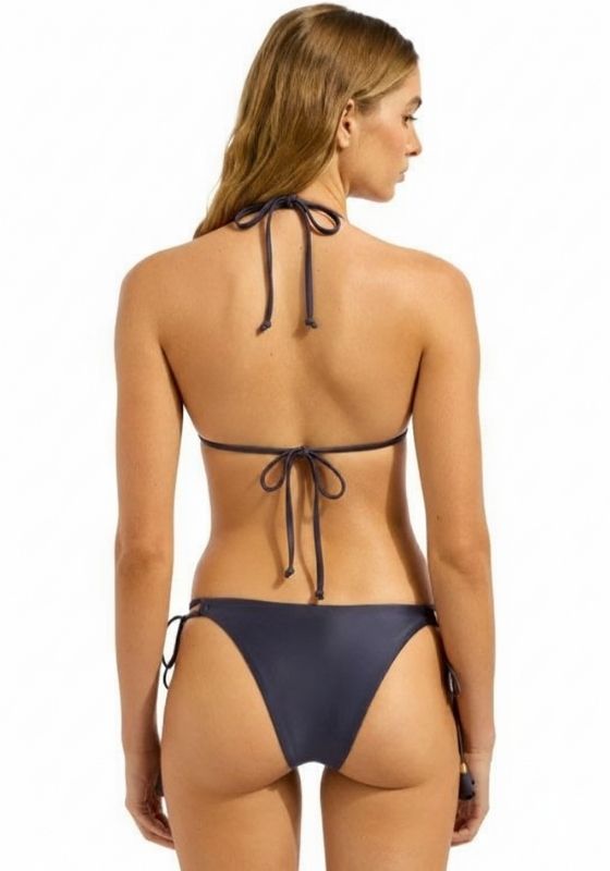 Belle Triangle Bikini Indigo by Seafolly, back view showcasing the stylish design and ties, perfect for beachwear.
