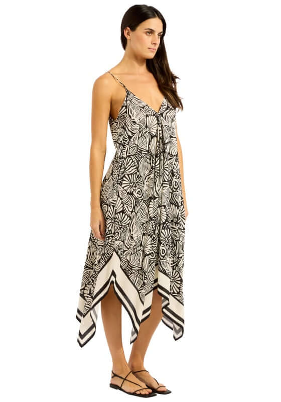 C Shells Scarf Dress by Seafolly, featuring a flowing silhouette with a delicate shell-inspired print.
