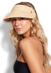 Raffia Visor Natural