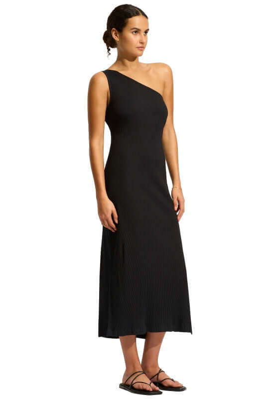 Seafolly | Jersey One Shoulder Dress - Beach Cafe Seafolly | Jersey One Shoulder Dress - Beach Cafe