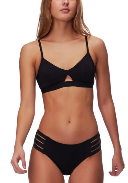 Seafolly Multi Strap Bikini Bottoms Black
