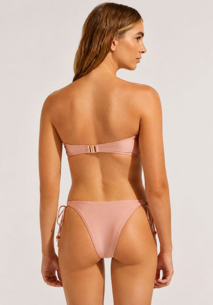 Palermo Ring Front Bandeau Bikini Mocha