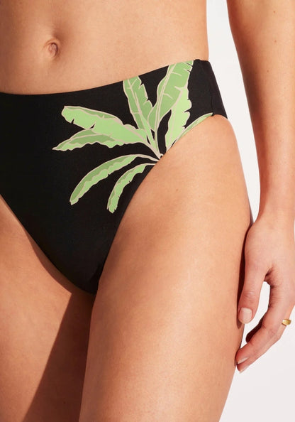 Palm Paradise High Rise Pant Black