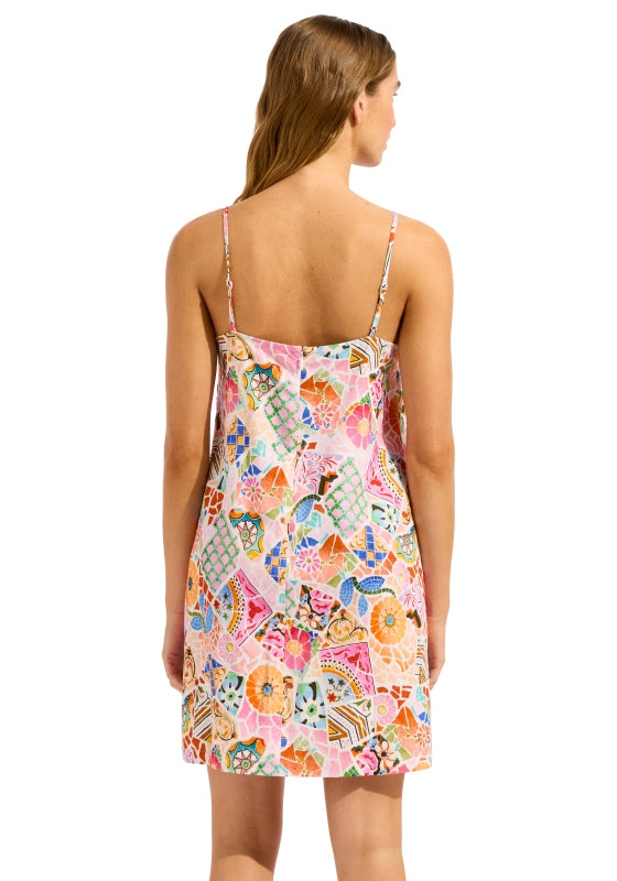 Boheme Bandeau Mini Dress Parfait Pink