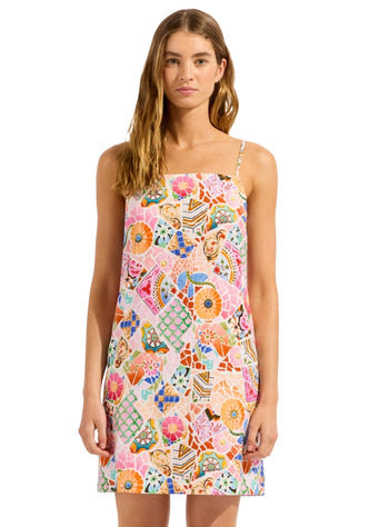 Boheme Bandeau Mini Dress Parfait Pink