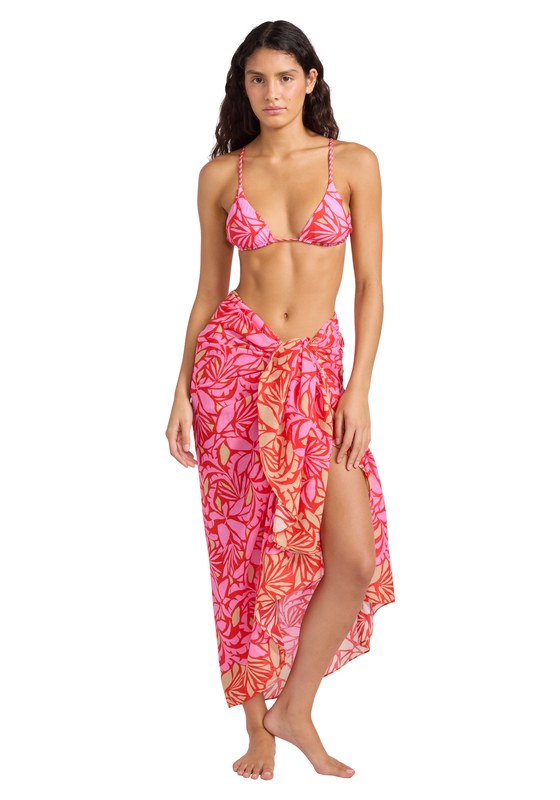 Retro Reef Sarong Red