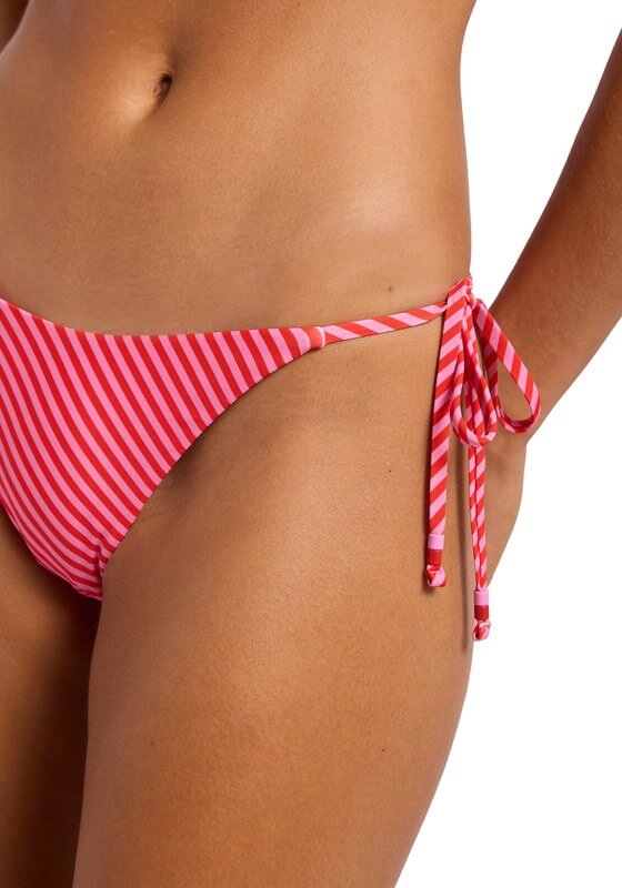 Retro Reef Reversible Slide Tri Bikini Red