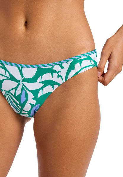 Retro Reef Ring Front Tank Bikini Green