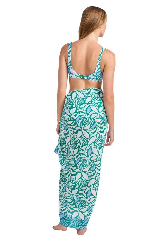 Retro Reef Sarong Green
