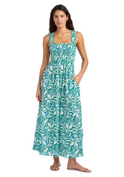 Seafolly retro reef dress green