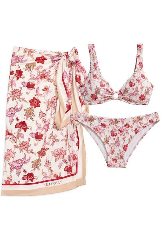 Summer Chintz Ring Front Bikini