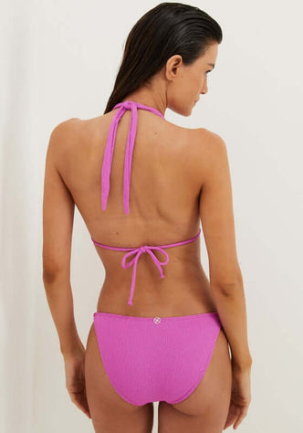 Paula Bikini French Rose Firenze by Vix, showcasing the back view of the bikini with adjustable ties.
