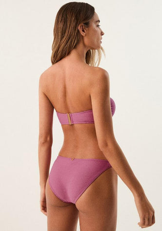 Dune Floraline Fany Bikini Bottom by Vix Swimwear, showing the back view of a stylish pink bikini bottom.