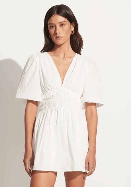 Valledoria Mini Dress White , Faithfull the brand 