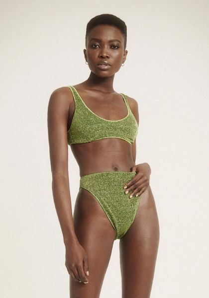 Oseree Lumiere 90s bikini in green 