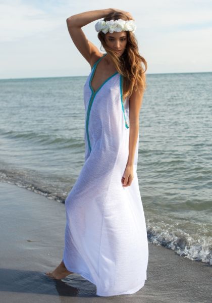 Pitusa Inca Beach Dress White