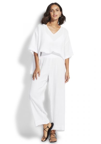 Seafolly Double Cloth Pants White
