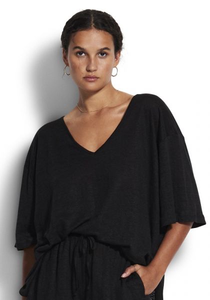 Seafolly Jersey top Black 