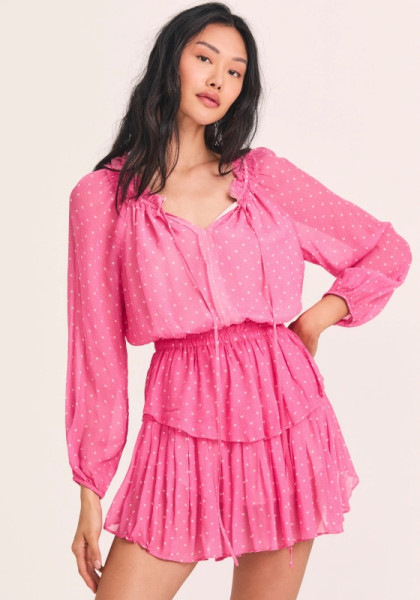 Popover dress pink 