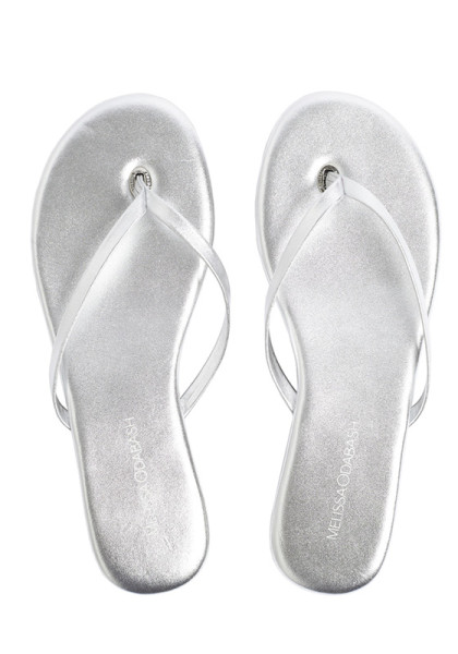 Melissa Odabash Silver Sandals
