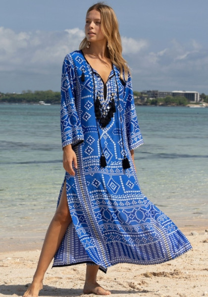 Sleeveless Tie Dye Beach Dress
