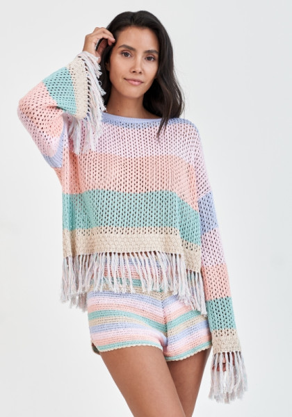 Pitusa Rainbow Crochet top