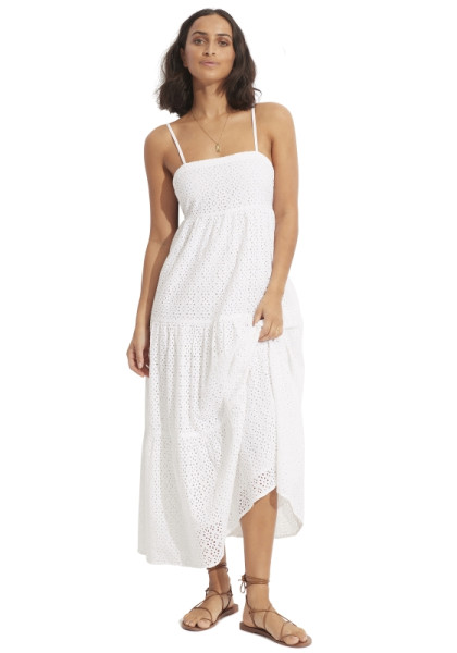 Seafolly Tired Broderie Anglaise maxi dress