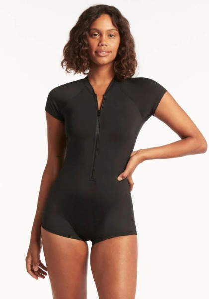 Essentials Short Sleeve Swimsuit