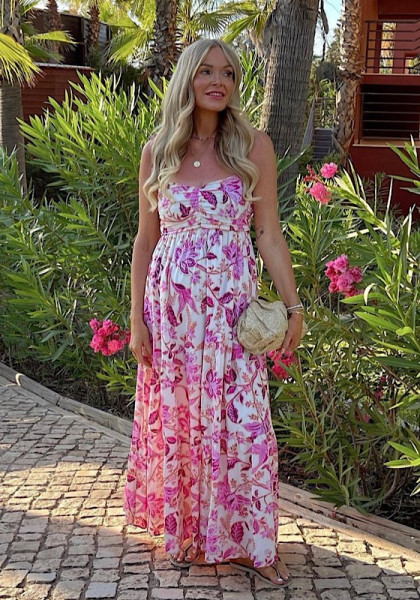 Seafolly | Silk Road Midi Dress Parfait Pink 